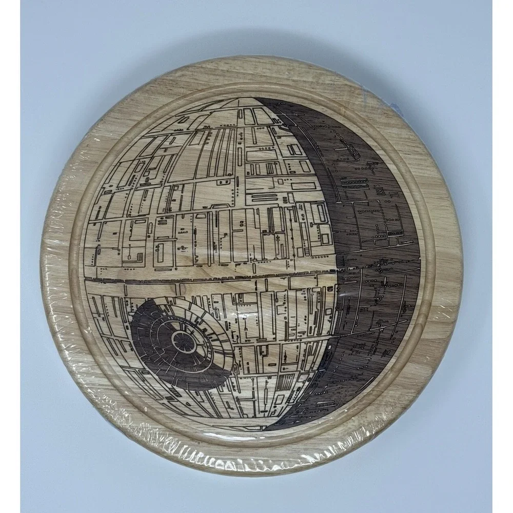 NWT Toscana Star Wars Death Star Charcuterie Circo Wood Cheese Board